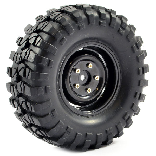 FAST1266B FASTRAX 1:10 CRAWLER SAWBLOCK 1.9 SCALE STEEL WHEEL Ø108MM (BLACK)