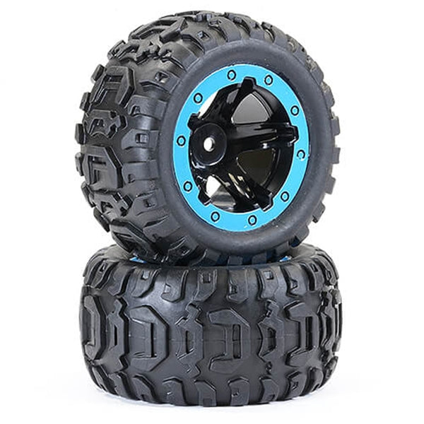 FTX9742B FTX Tracer Monster Truck Blue Wheel/ Tyres Complete (2)