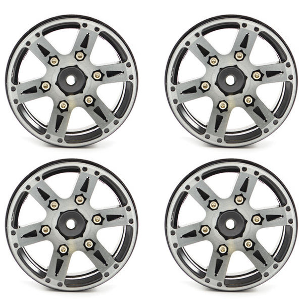 FAST0146BK FASTRAX 1.9" HEAVYWEIGHT SPLIT 6-SPOKE ALLOY BEADLOCK WHEELS