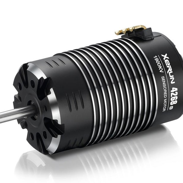 HW30401901BK - HOBBYWING 4268SD SENSORED G2 (BLACK EDITION) 1900KV MOTOR FOR 1/8TH