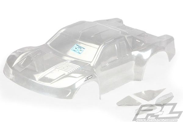 PL3366-17 - PRO-LINE PRE-CUT FLO-TEK FORD F-150 RAPTOR CLEAR BODYSHELL FOR SC10