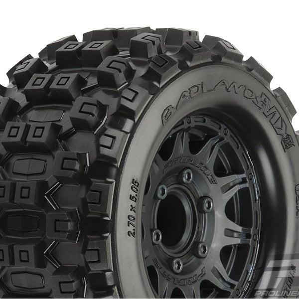 PL10125-10 PROLINE BADLANDS MX28 2.8" ALL TERRAIN TYRES BLK RAID WHEEL 6X30