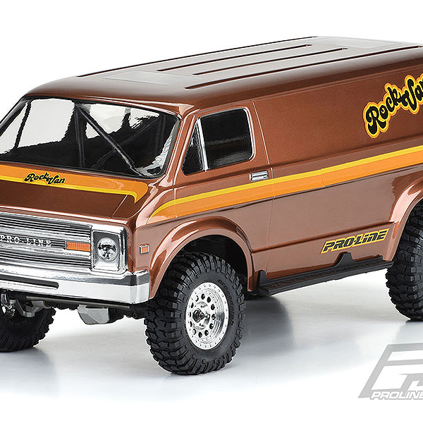 PL3552-00 PROLINE '70S ROCK VAN CLEAR BODY FOR 313MM SCALE CRAWLER