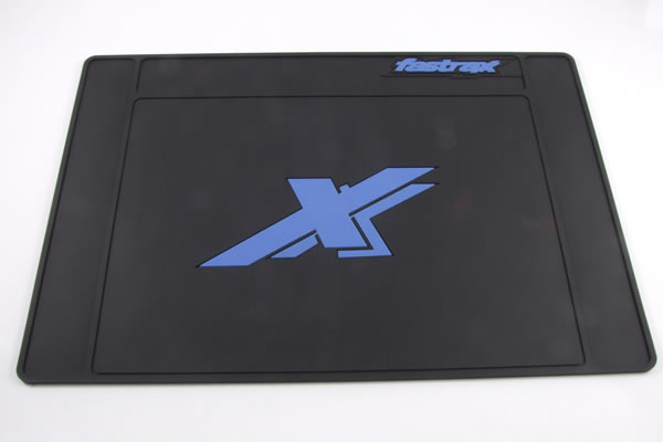 FAST413M Fastrax Medium Rubber Pit Mat 62cm x 42xm - Black