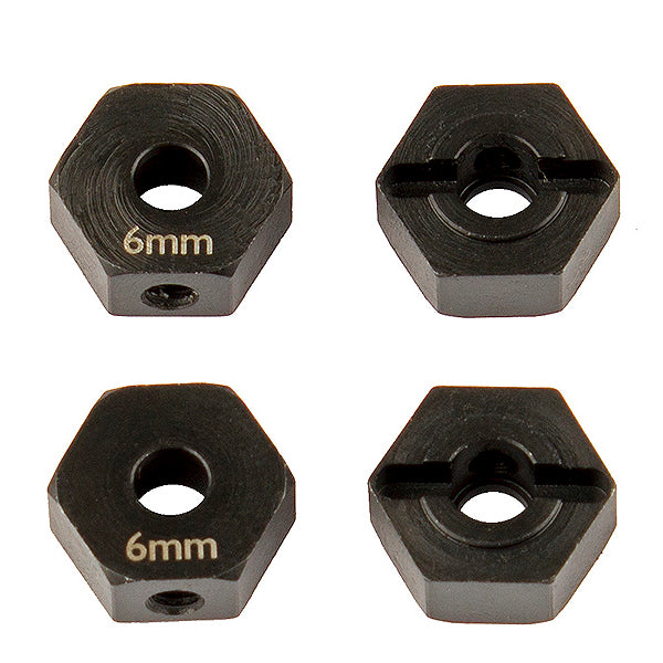 EL42076 ELEMENT RC FT ENDURO WHEEL HEXES, 6 MM, STEEL