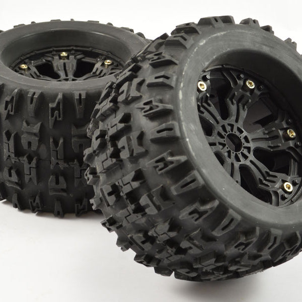 FAST1165B FASTRAX 1:8 MT JIGSAW MOUNTED 6 SPOKE BLACK 1/2 "OFFSET(PR)