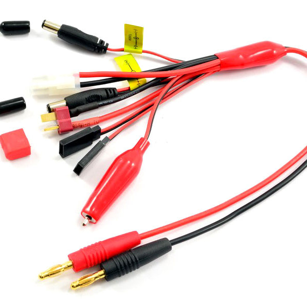 ET0279 - 4MM PLUG TO GLOW/TAMIYA/DEANS/ JR TX+RX AND FUTABA TX+RX PVC