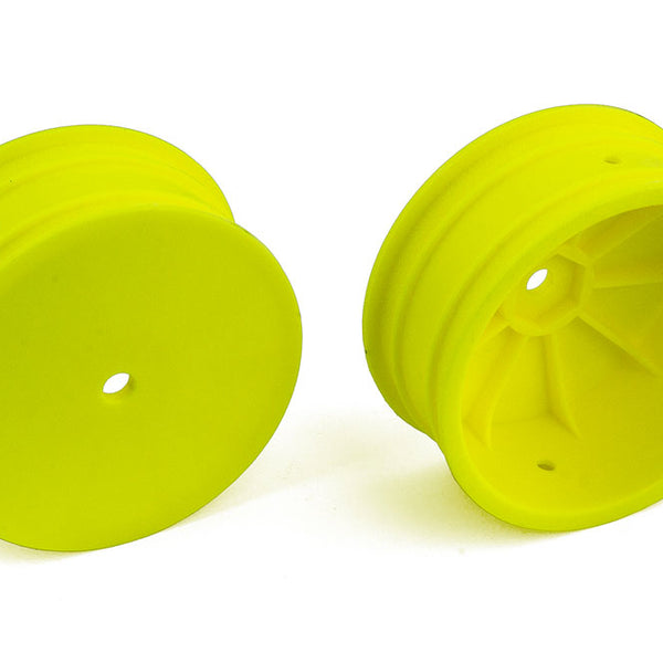 AS92096 TEAM ASSOCIATED BUGGY WHEEL 12MM HEX-2.2" 4WD FRONT YELLOW B64/B74/B74.1