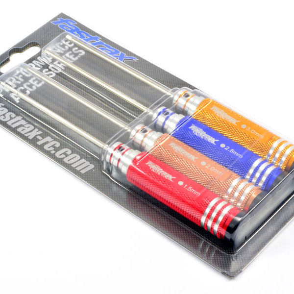 FAST617 FASTRAX HARDENED METRIC HEX DRIVER SET (4)