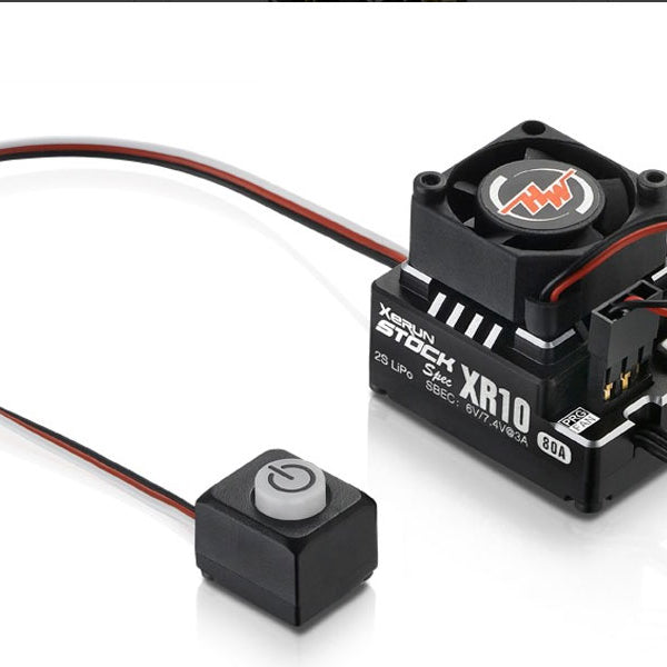 HW30112401 HOBBYWING XERUN XR10 80A STOCK SPEC SPEED CONTROLLER