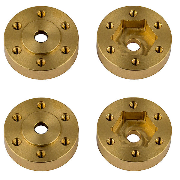 EL42104 ELEMENT RC FT ENDURO BEADLOCK HEX ADAPTERS, BRASS