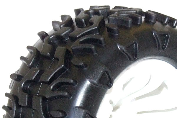 FTX6310W FTX CARNAGE MOUNTED WHEEL TYRE COMPLETE PAIR WHITE