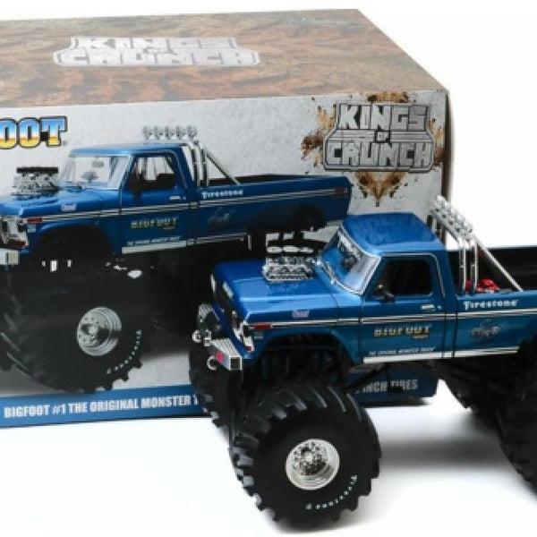 GRE 13541 - Ford F-250 Monster Truck 1974 with 66-Inch Tyres Bigfoot #1 'Kings of Crunch' Blue