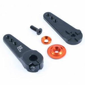 FAST321B-FASTRAX 15T JUMBO BLACK ALUM 3 IN 1 SERVO HORN (SAV/MUL/HI)