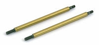 AS89054 RC8 GOLD REAR SHOCK SHAFT 38MM (2)