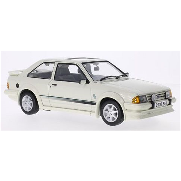 H4963R Ford Escort RS Turbo White (RHD) 1984 1:18 SUN