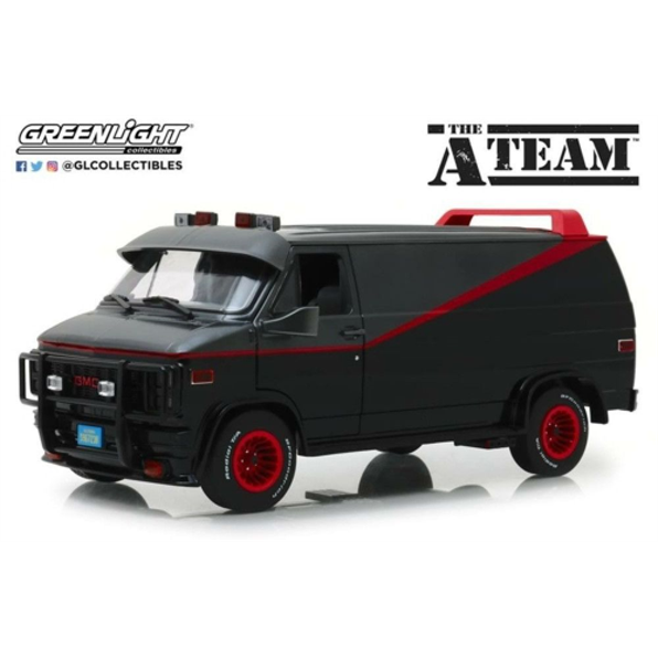 GMC Vandura A-Team Van grey/black 1983 1:18 GRE 13521