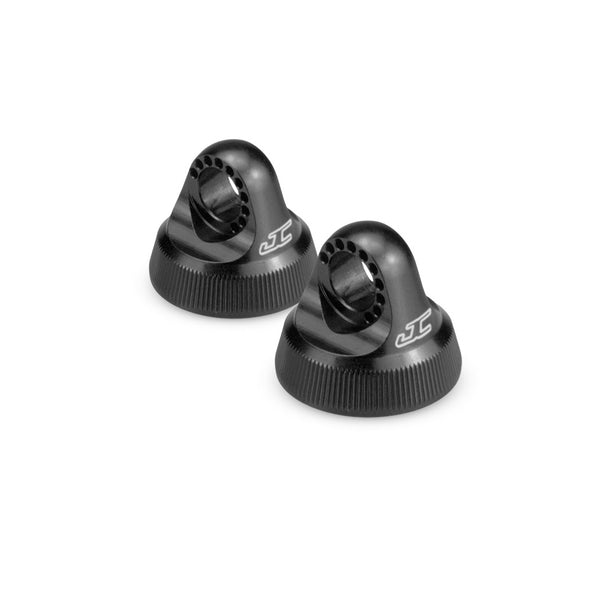 JCONCEPTS FIN, 12MM V2 SHOCK CAP BLUE/BLACK