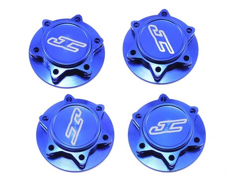 JConcepts Fin 17mm 1/8th Serrated Light Weight Wheel Nut (Blue) (4) JCO2451-1