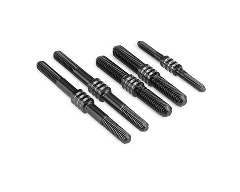 JCO2584B JConcepts Mugen MBX-8 Fin Titanium Turnbuckle Set (Black) (5)