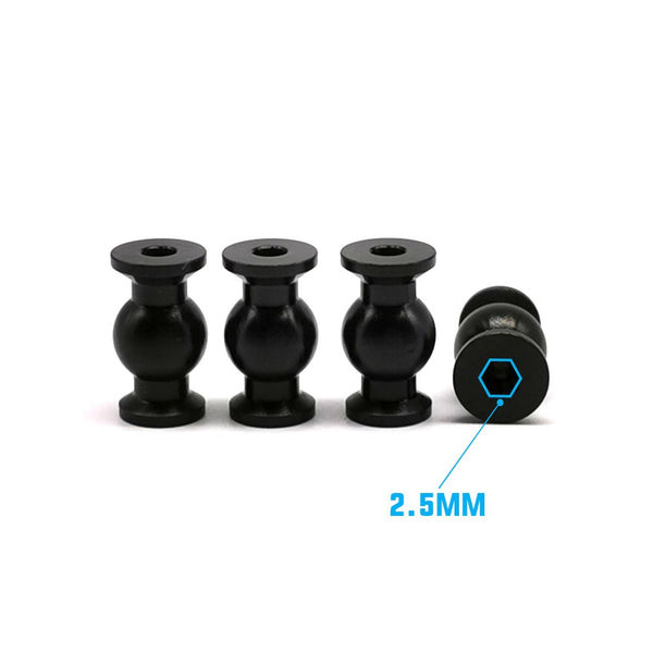 RC Project RCPJ-KYMP10-007 Kit Upper Link Balls "REVERSE" in Ergal 7075-T6 for Kyosho MP10
