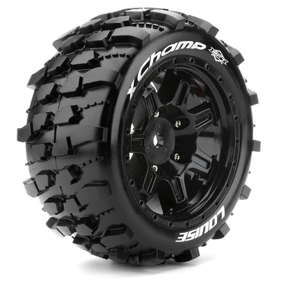 L-T3349BM Louise RC X-Champ Black Arrma Kraton 8s Mounted 24mm Hex (2)