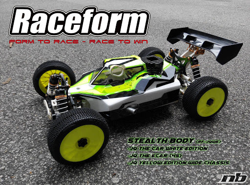 Raceform Bodyshell for JQ White Edition E-Buggy - Unpainted