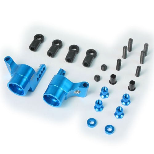 M05-007D2BU YEAH RACING Aluminum Rear Hub/Knuckle Arm 2 Deg Toe in (with Roll Centers Adjustment Design) (BU) for M05