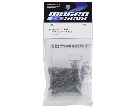 E2821 Mugen Seiki MBX8 Titanium Upper Screw Set A