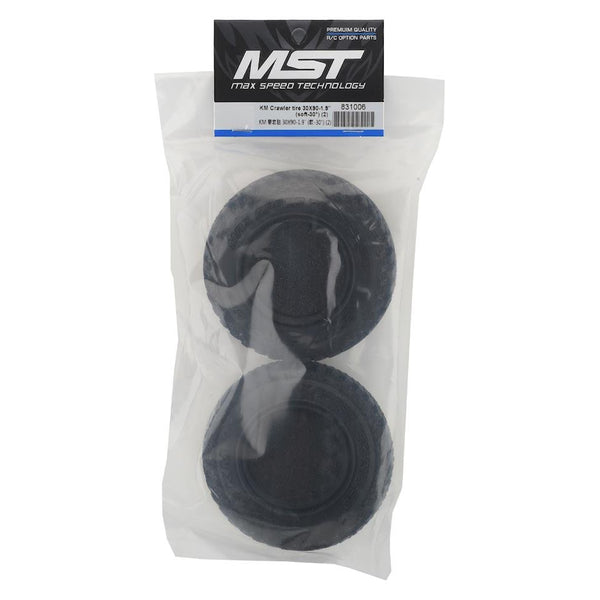 MST MXS-831006 KM 1.9" Crawler Tire (2) (30x90mm) (Soft)