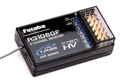 R3106GF Futaba 6-Channel Receiver - T-FHSS Air Mono HV