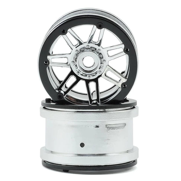 PBTW22931CB Pit Bull Tires Raceline #931 Injector 2.2 Beadlock Wheel (Chrome/Black)