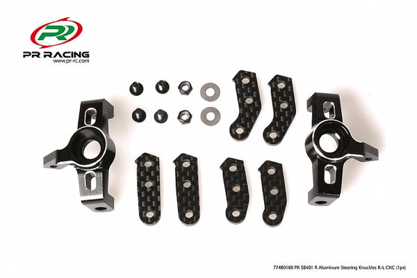 77480160 - PR SB401 R Aluminum Steering Knuckles R-L CNC  (1pr)
