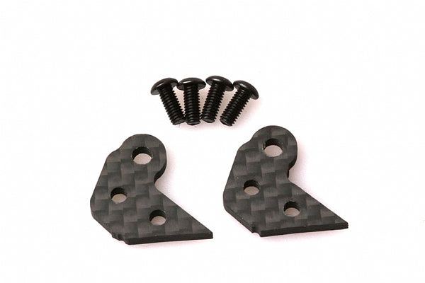 66481376 - PRS1V3 Buggy Carbon Fibre Pro Steering Plates and Screws-D (For:Tight Track
/Carpet use) (2)