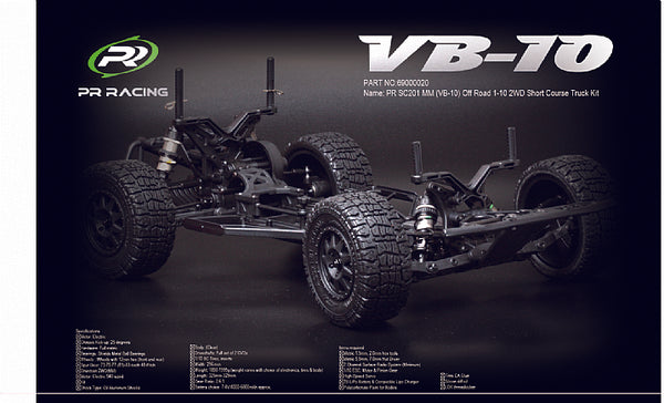 69000020 - PR SC201 MM (VB-10) Off Road 1/10 2WD Short Course Truck Kit