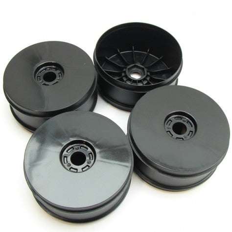 PA9398 - Performa 1/8 Buggy Carbon Black Wheels - 4pcs