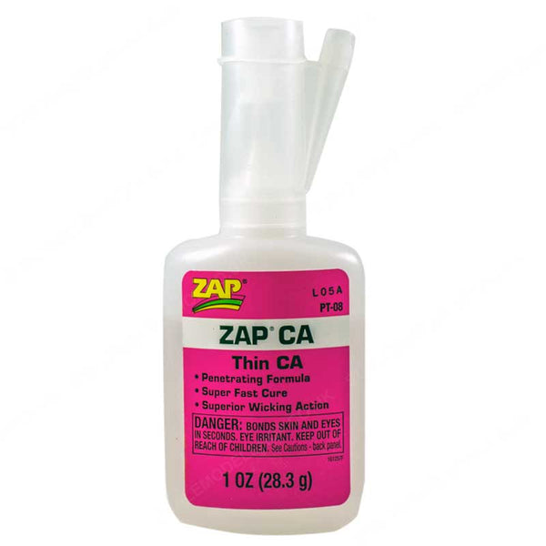 PT-08 Zap-a Gap Thin Cyanoacrylate Glue (CA) 28.4g Bottle