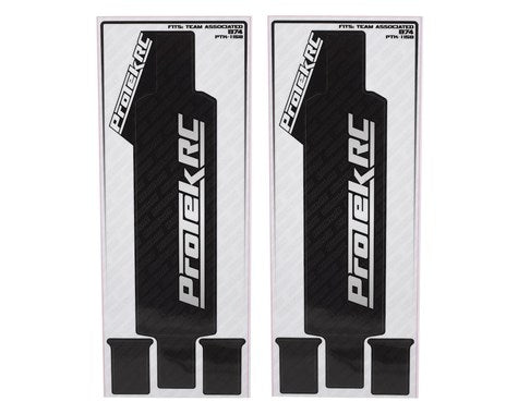 PTK-1158 - ProTek RC Team Associated B74 Chassis Protector (2) (Black)