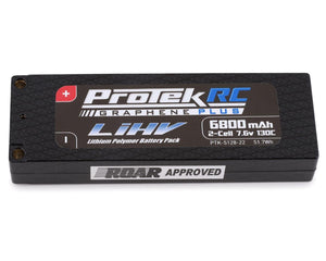 ProTek RC 2S 130C Low IR Si-Graphene + HV LCG LiPo Battery (7.6V/6800mAh) w/5mm Connectors PTK-5128-22