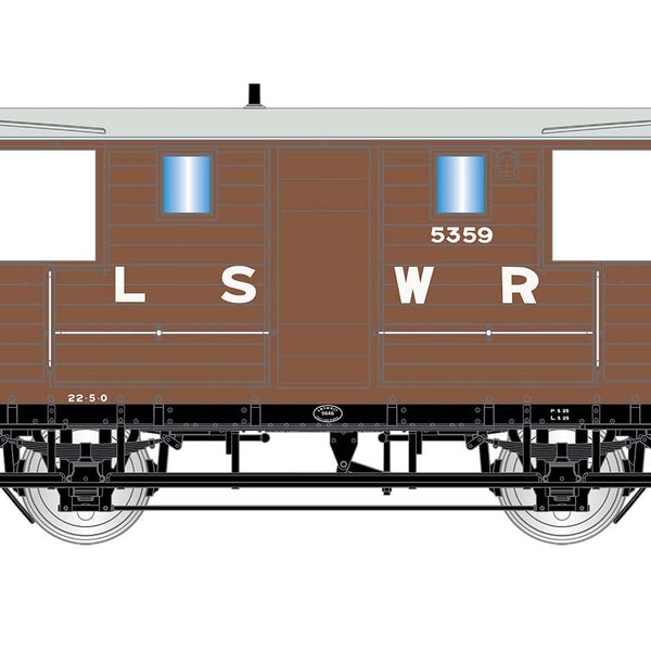 HORNBY R6911A LSWR, 20T 'New Van' Goods Brake Van, 5359 - Era 2