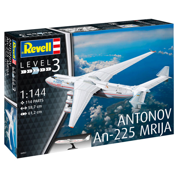 04957 Antonov An-225 Mrija Cargo Transport Aircraft Model Kit Scale 1:144