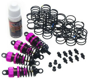 Yeah Racing DSG-0050PK Shock-Gear 50mm Damper Set for 1/10 RC Touring Car Pink