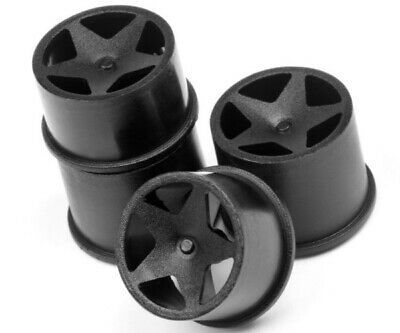 114276 HPI Q32 / Baja Q32 Buggy Super Star Wheel Set Black (4)