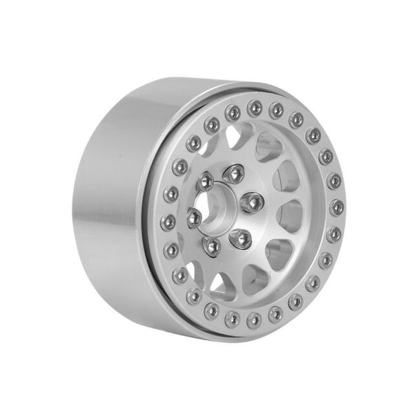 MPB 1.9 Aluminium Beadlock Wheels 4pcs Red/Orange/Silver/Grey