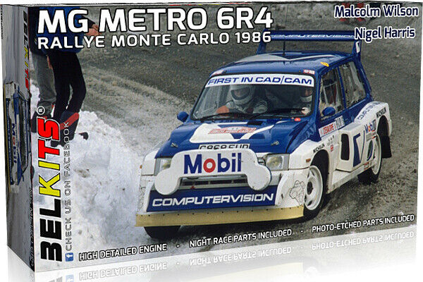 BEL015  MG Metro 6R4 Group B sponsored by Computervision - Monte Carlo Rally - Rallye Automobile de Monte-Carlo 1986