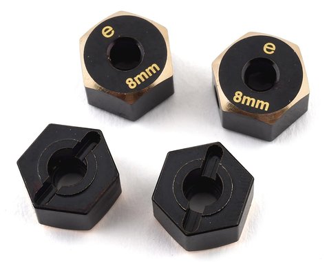 Samix TRX-4 Brass 12mm Hex Adapter (4) (+8mm Offset) SAMTRX4-4063-8