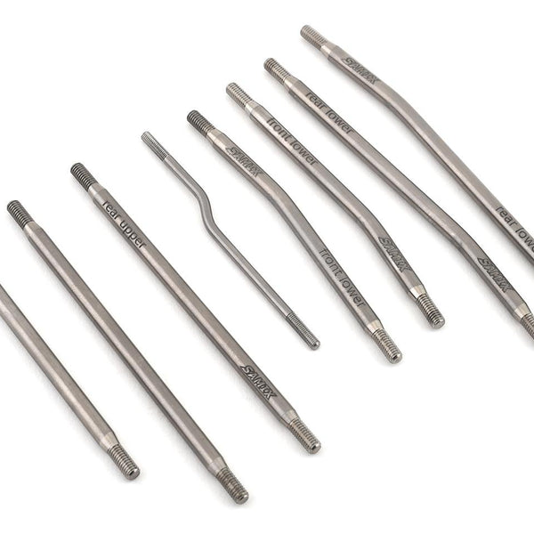 SAMSCX3-5025HLS Samix SCX10 III 313mm High Clearance Titanium Suspension Link Kit (8)