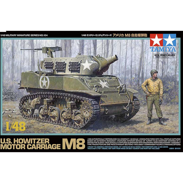 32604 Tamiya 1/48 Scale U.S. Howitzer Motor Carriage M8
