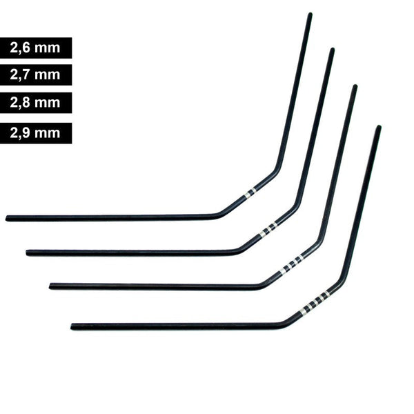 UR1781-F ULTIMATE FRONT ANTI-ROLL BAR SET FOR MUGEN, ASSOCIATED, XRAY (4PCS)