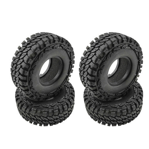 RC48303 RC PARTS ROCKY MOUNTAIN 1.9" CRAWLER TIRES W/FOAM Ø113MM (4PCS)